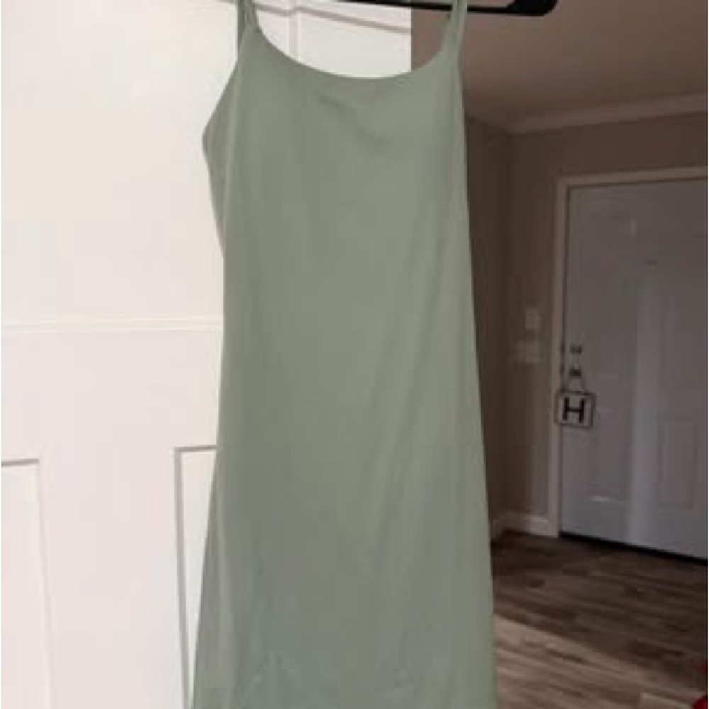 HALARA Sage Green Midi Dress